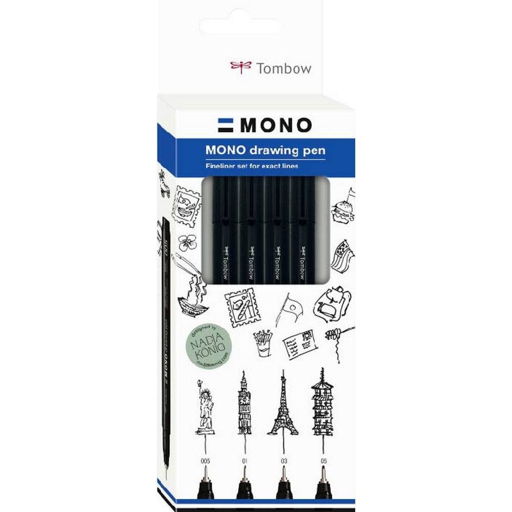 Tombow • Mono Zeichenstift Bold Set, 4x