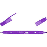 Tombow • Twintone-Pinselstift mit zwei Spitzen, violett
