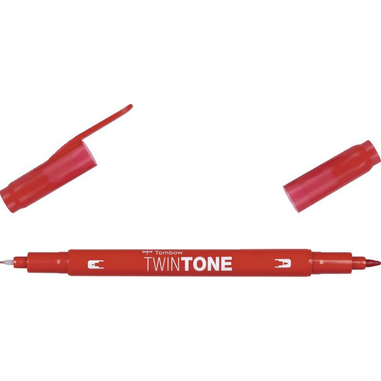 Tombow • Twintone-Pinselstift mit zwei Spitzen, rot