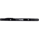 Tombow • Twintone-Pinselstift mit zwei Spitzen, schwarz