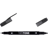 Tombow • Twintone-Pinselstift mit zwei Spitzen, schwarz