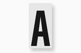 Metafranc plakletter 100mm zwart b - wu0510020