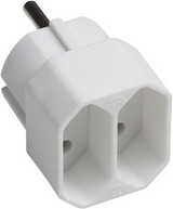Meister Euro-Adapter 2V weiß – wu7423210