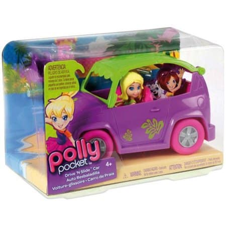 Mattel Polly Pocket Tauch- und Rutschauto mit Figur