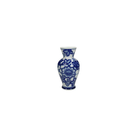 Kersten vaas aardewerk blue 16x9x9cm