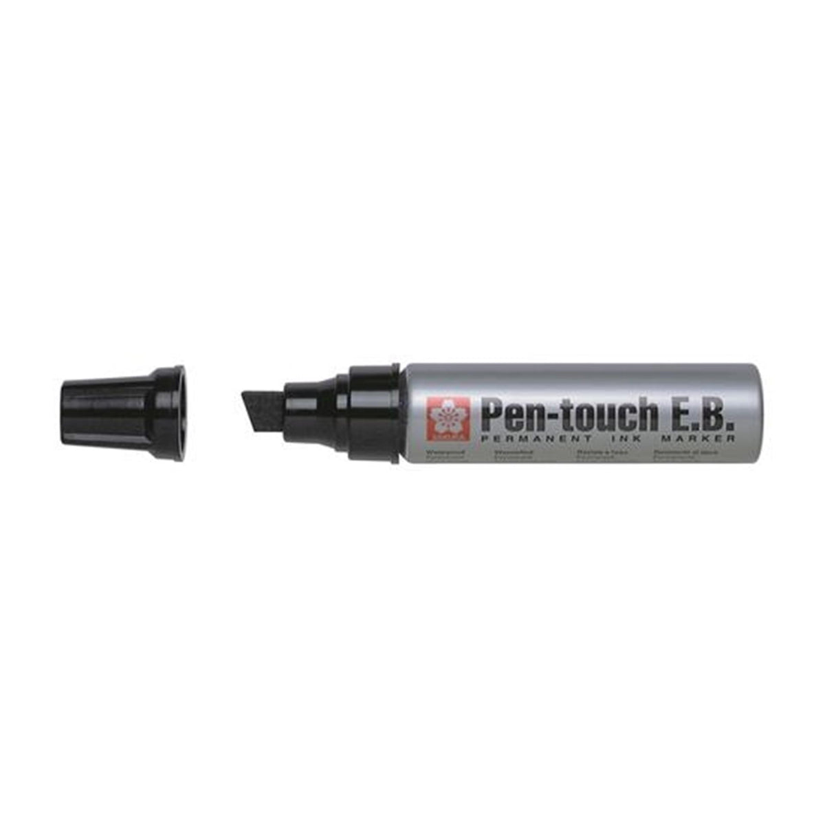 Bruynzeel Pentouch-Marker, schwarz, extra breit, 4 Stück