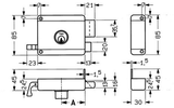 Yale 634-635 oplegslot | 1 toers met vaste buitencilinder | dm 50mm | draairichting 2. - 7225122