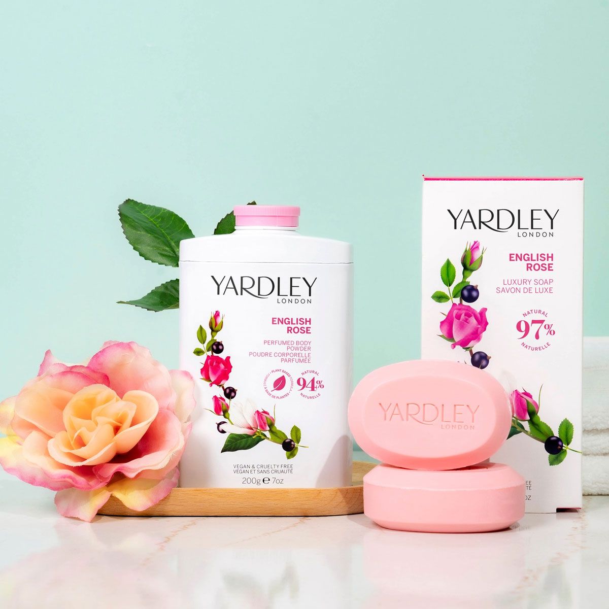 Yardley London Englisch Rose Talkumpuder 200gr.