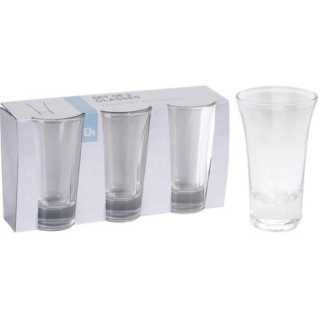 Excellent houseware borrelglazenset shotglaasjes 3-delig 80ml