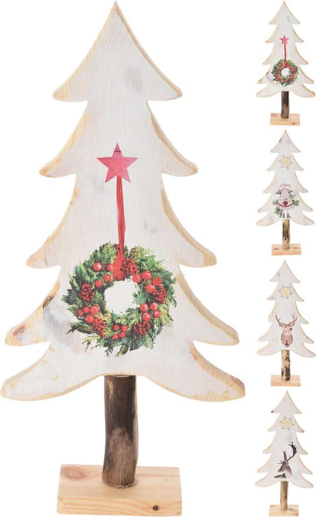 Home-Styling-Weihnachtsbaum mit Weihnachtsdruck, 40 cm