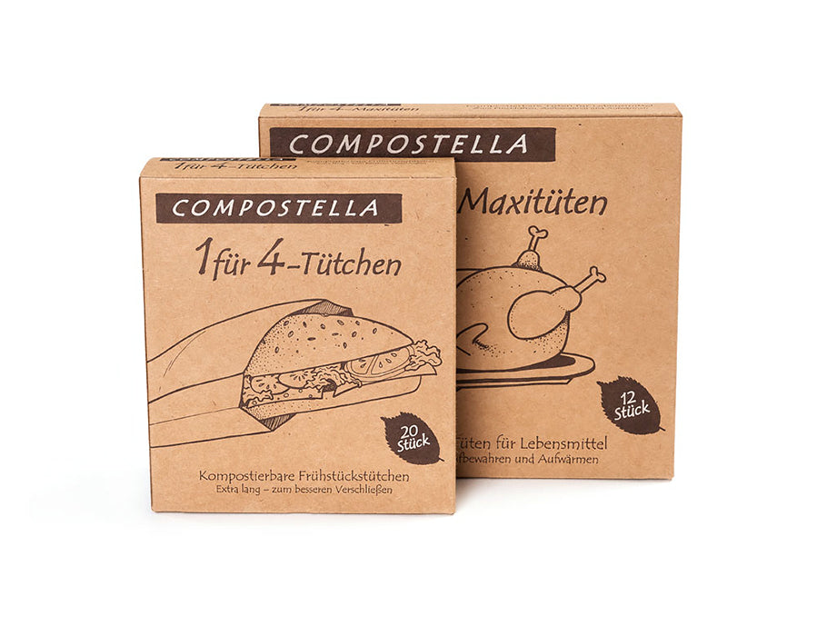 Compostela 4 -in -1 Frisch und Save Bags - Large - 12 PCs.