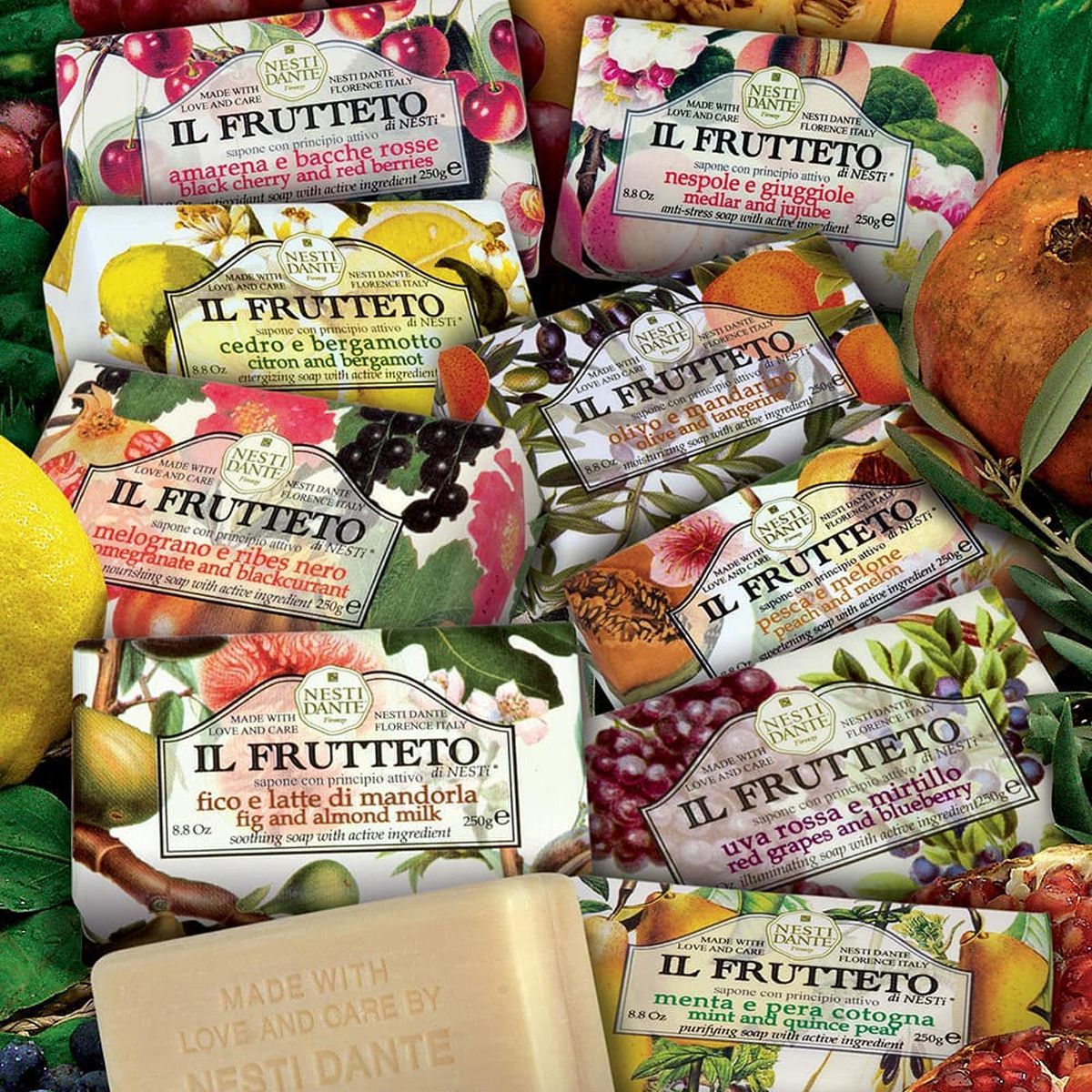 Nesti dante il frutteto Pfirsich-Melonen-Seife 250gr.