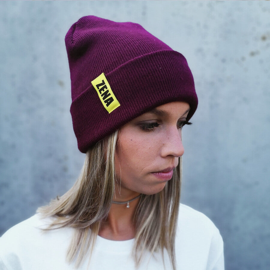 Zena beanie burgundy