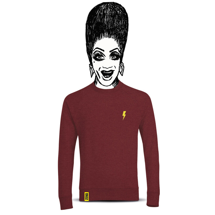 Zena sweater flash burgundy l