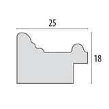 ZEP -Fotorahmen U357W Vintage Resia White 13x18 cm