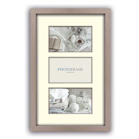 ZEP Photo frame V33102 Regent 2 Taupe 3x 10x15 cm (23x40)