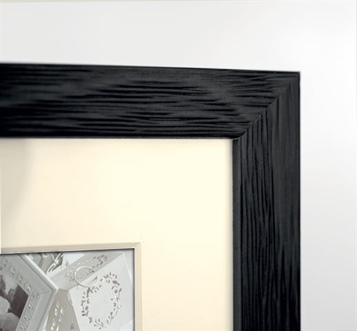 Zep Fotorahmen v33135 Regent 5 schwarz 3x 13x18 cm (27x49)