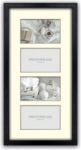 Frame di foto ZEP V34105 Regent 5 Nero 4x 10x15 cm (26x53)