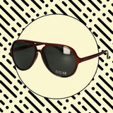 Spectrum Sonnenbrille Vintage Pilot Braun Damen