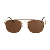 Spectrum Sonnenbrille Pilot quadratisch rosa Metall braun Damen