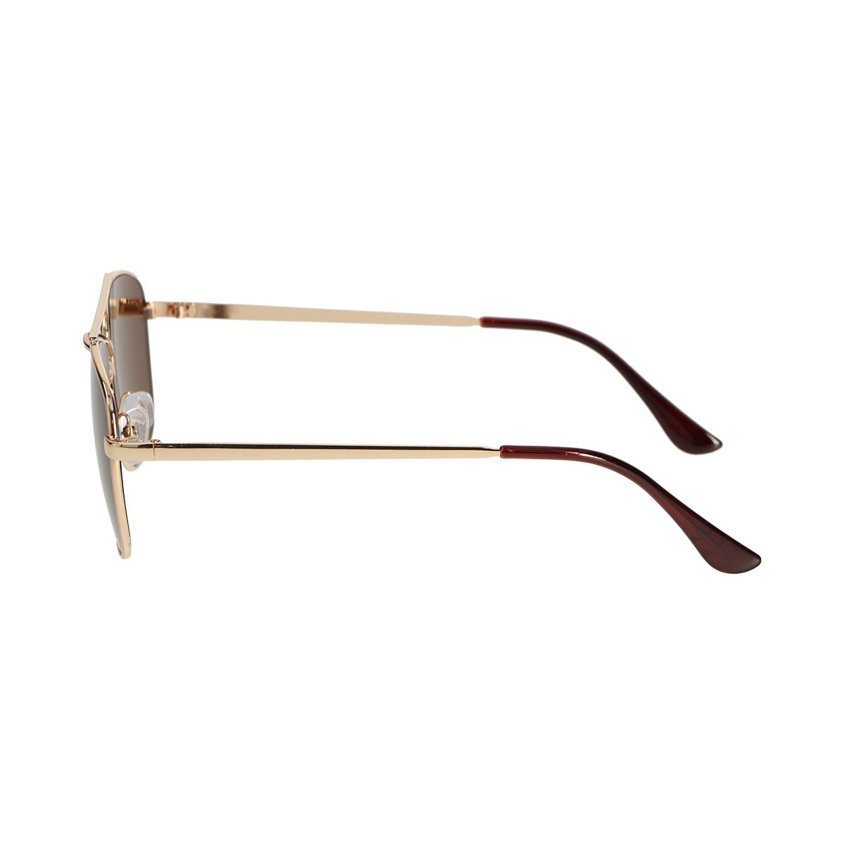 Spectrum Sonnenbrille Pilot quadratisch rosa Metall braun Damen