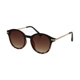 Spectrum-Sonnenbrille, rund, halbschildkrötenschwarz, für Damen