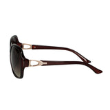 Spectrum Sonnenbrille dunkelbraun rund Damen
