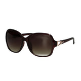 Spectrum Sonnenbrille dunkelbraun rund Damen