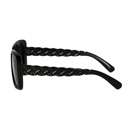 Spectrum Sonnenbrille schwarz geflochten Damen