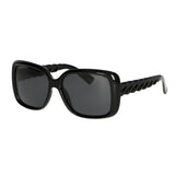 Spectrum Sonnenbrille schwarz geflochten Damen
