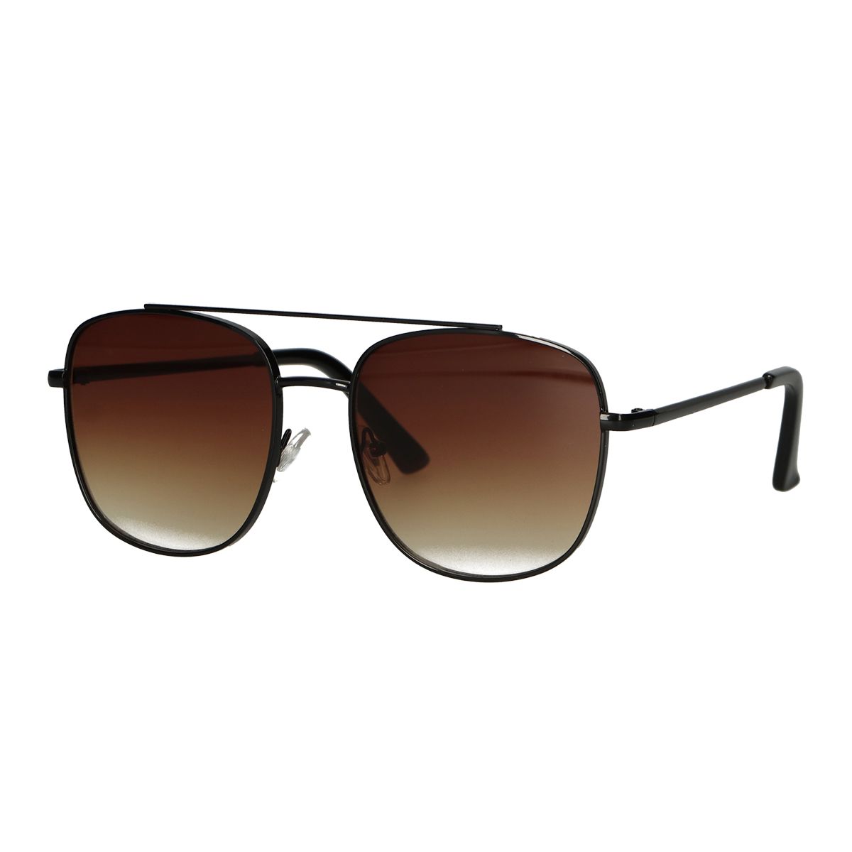 Spectrum Sonnenbrille Pilotenbrille Schwarz Braun Glas Herren