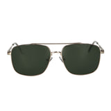 Spectrum Sonnenbrille aus grünem Glas und Messing für Herren