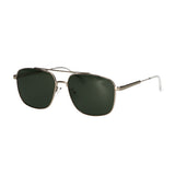 Spectrum Sonnenbrille aus grünem Glas und Messing für Herren