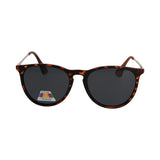 Spectrum polarisierte Sonnenbrille rund schildpatt goldgrau Damen