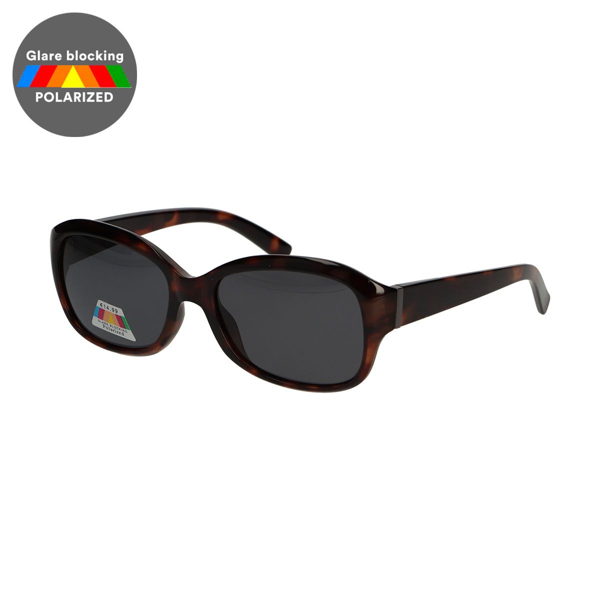 Spectrum polarisierte Sonnenbrille oval schildpattgrau Damen