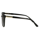 Spectrum polarized zonnebril cate eye zwart smoke glas dames