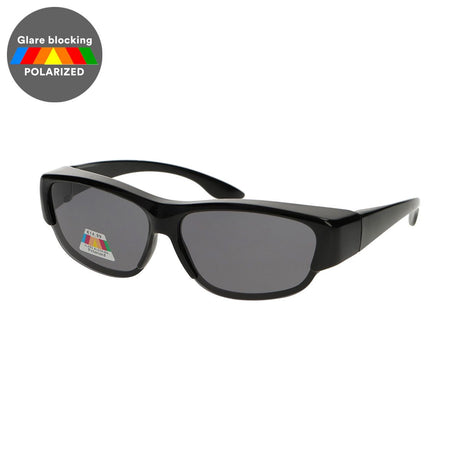 Spectrum polarisierte Überzieh-Sonnenbrille in Schwarz