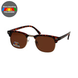 Spectrum polarisierte Sonnenbrille Club Square Havanna Goldbraun Unisex