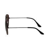 Spectrum polarisierte Sonnenbrille Pilot schwarz braun Herren