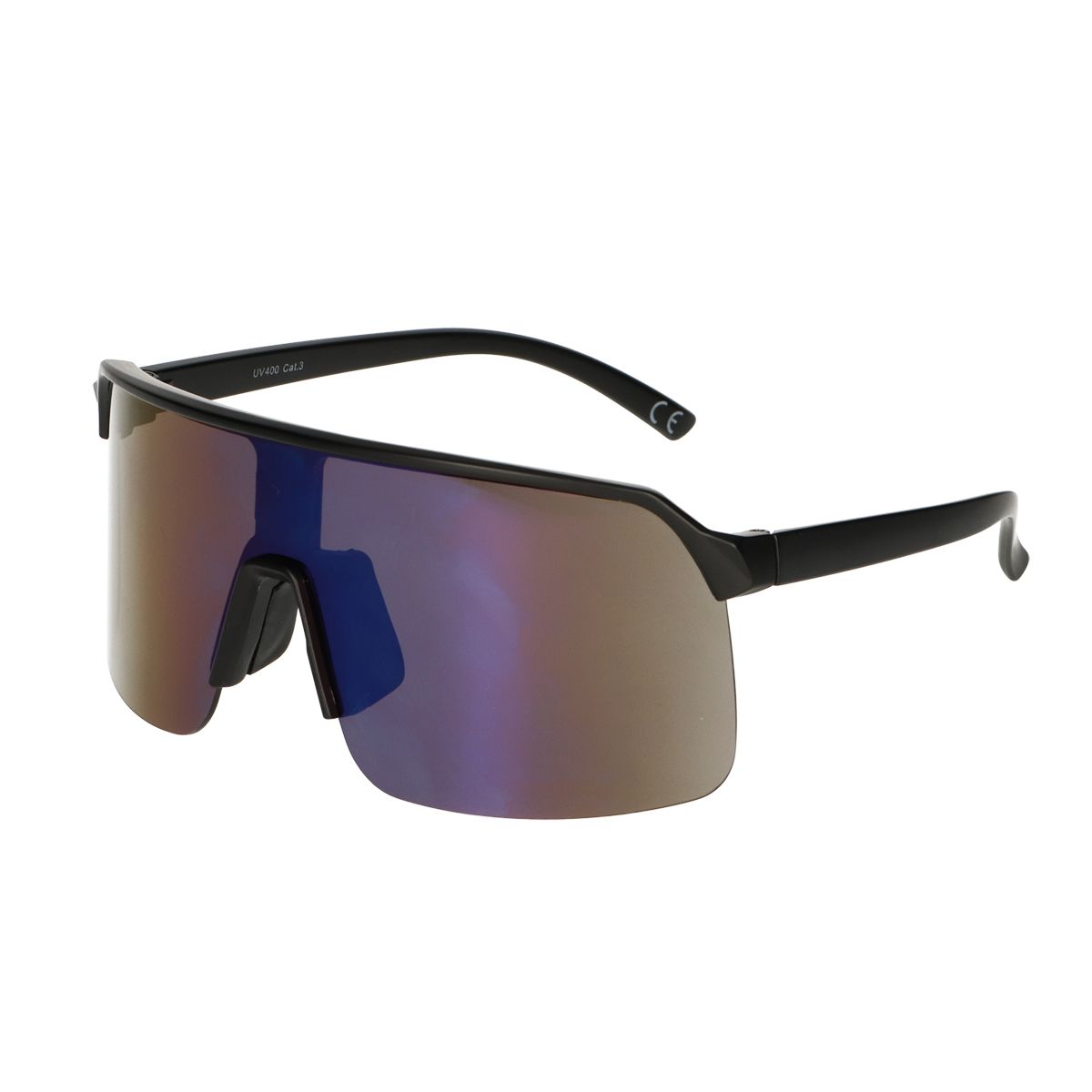 Spectrum Sonnenbrille groß Sport schwarz beschichtet Herren