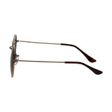 Spectrum Sonnenbrille rund, rosafarbenes Metall, grün, Unisex