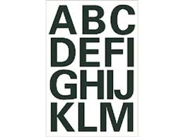 Brandless andere Marken weiße Buchstaben A-Z 25mm