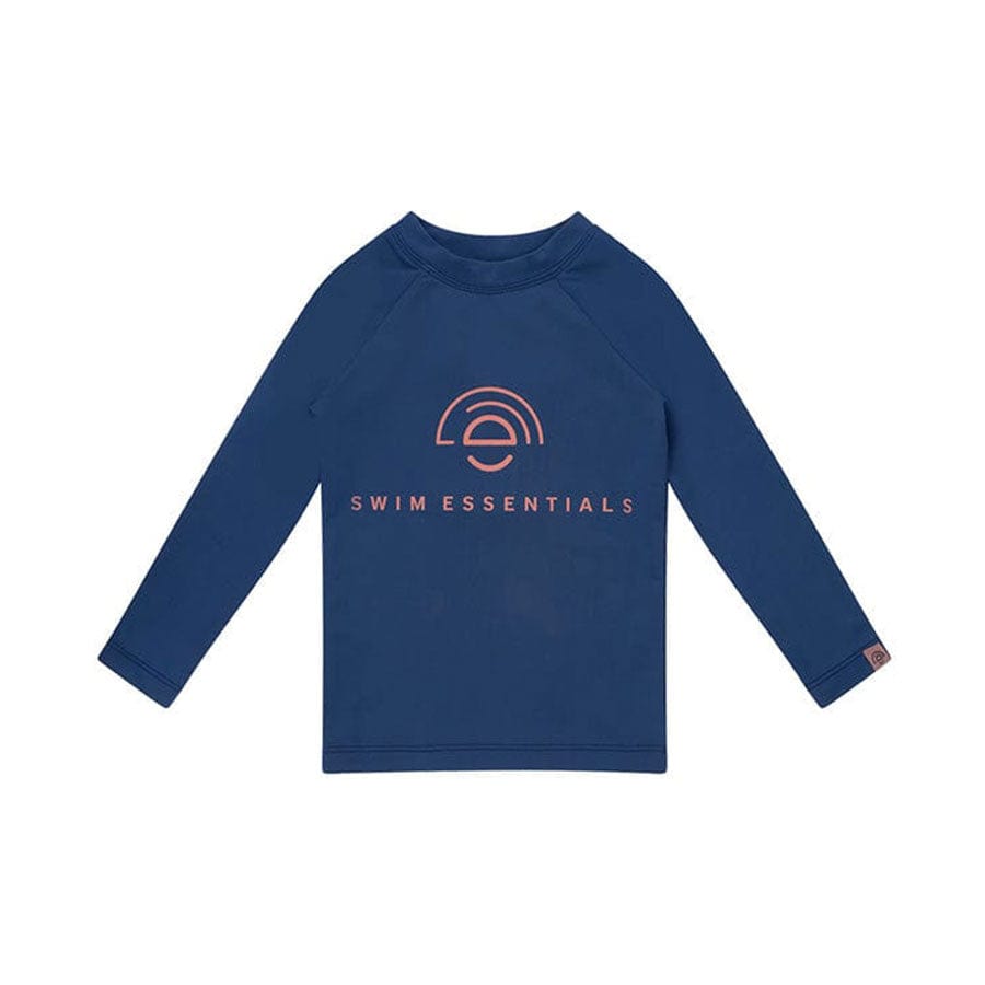 Reine Töne | Dunkelblaues UV-Badeshirt mit langen Ärmeln