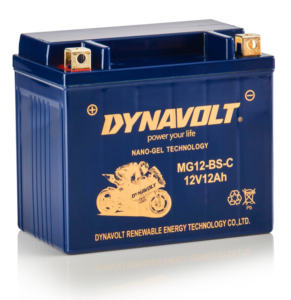 Batería Dynavolt MG12-BS-C (YTX12-BS)