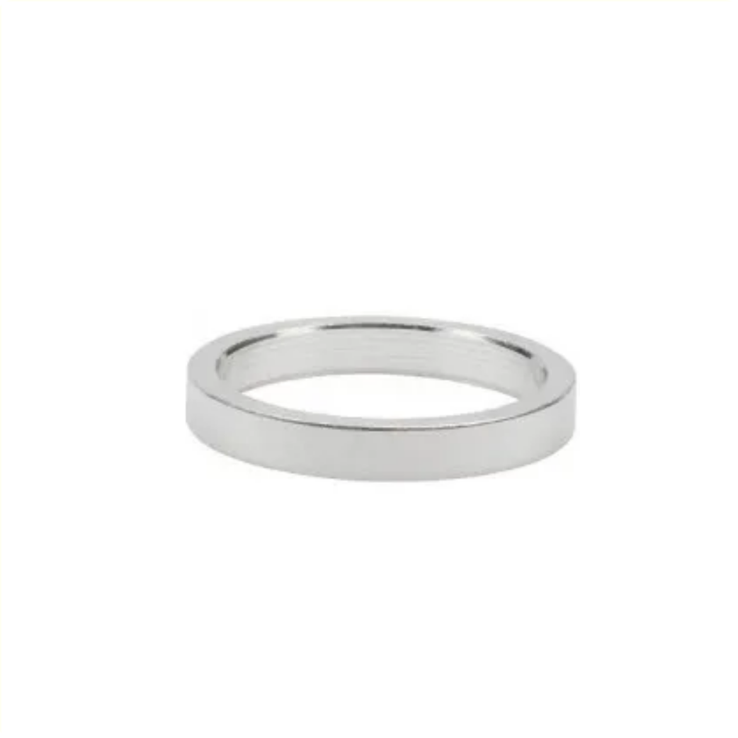 A-Head ball head filling ring 1 1 8, height 5mm. silver, aluminum