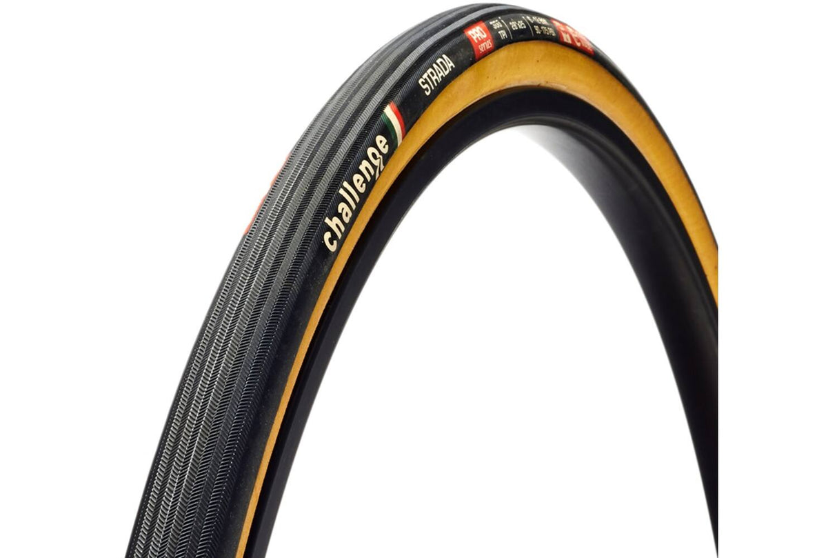 Challenge Strada Pro Tubular 700x27c črno rjava