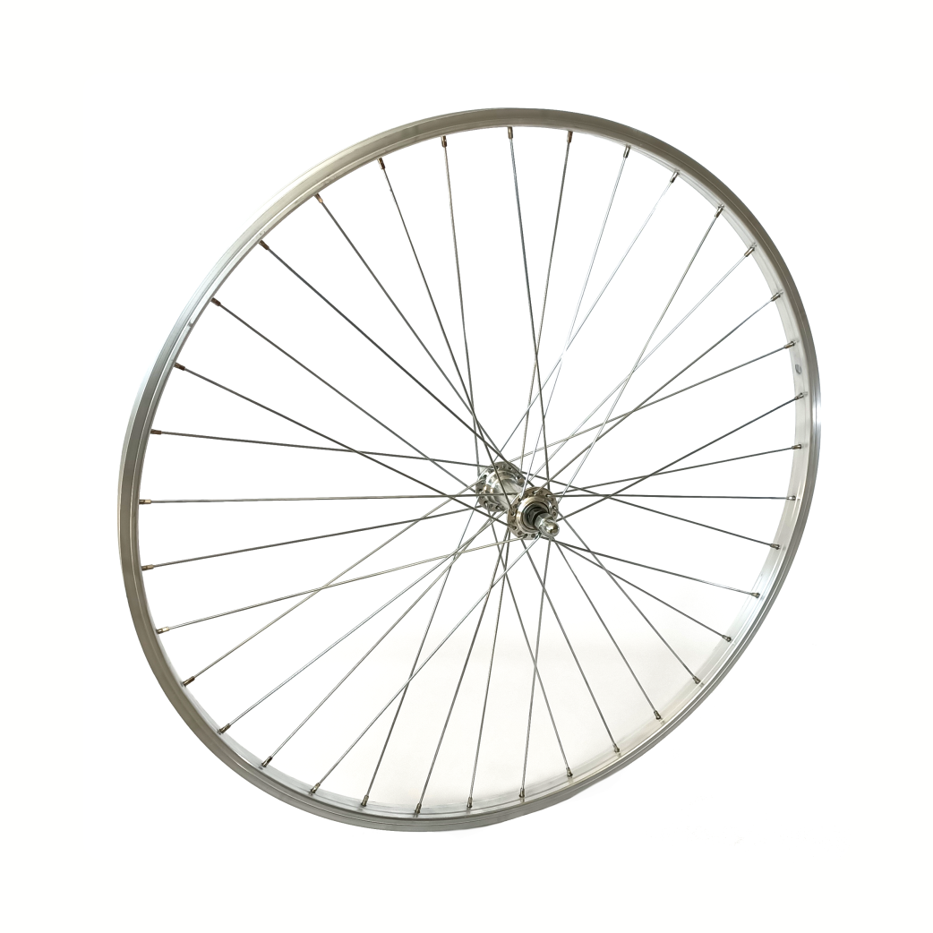 Roue avant 28x1 5 8x1 3 8 Rim en aluminium, argent. cendre fixe