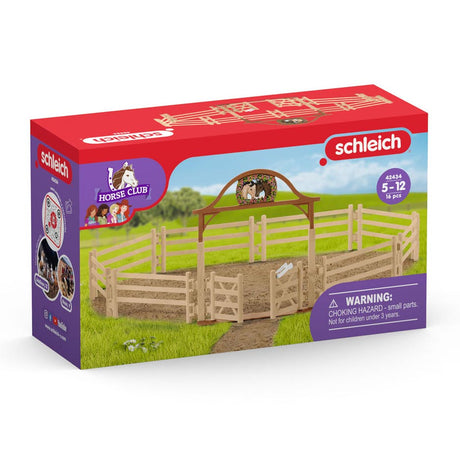 Schleich Horse Club Zaun für Pferde mit Poort 42434