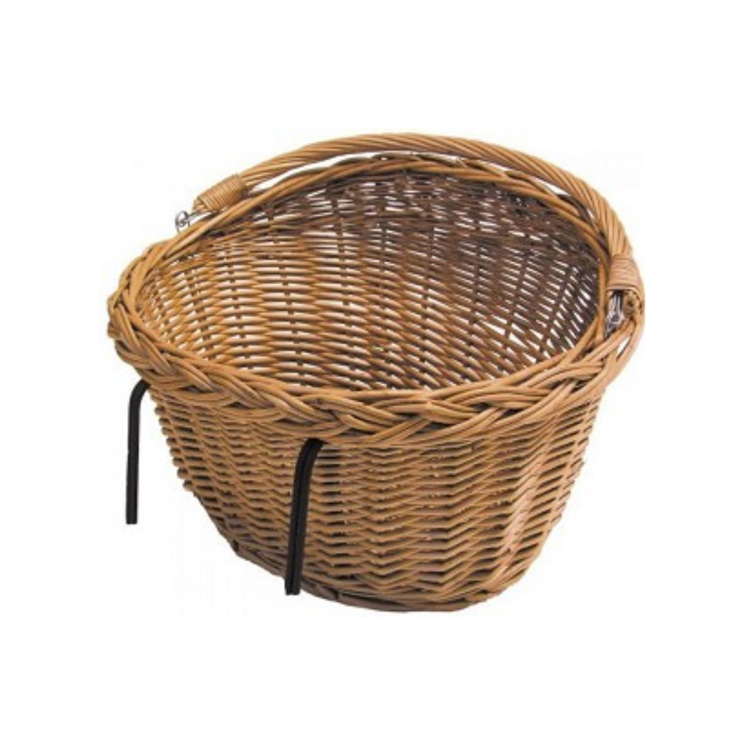 fietsmand 33 liter rotan bruin