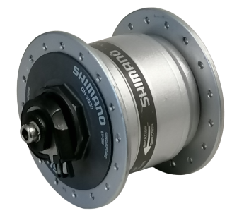 Shimano hub Dynoo 6v 3 Watt 36 Lächer Versammlung Hub Silver